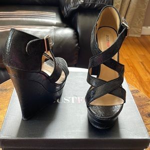 Black JustFab, Size Euro 40, US 9,